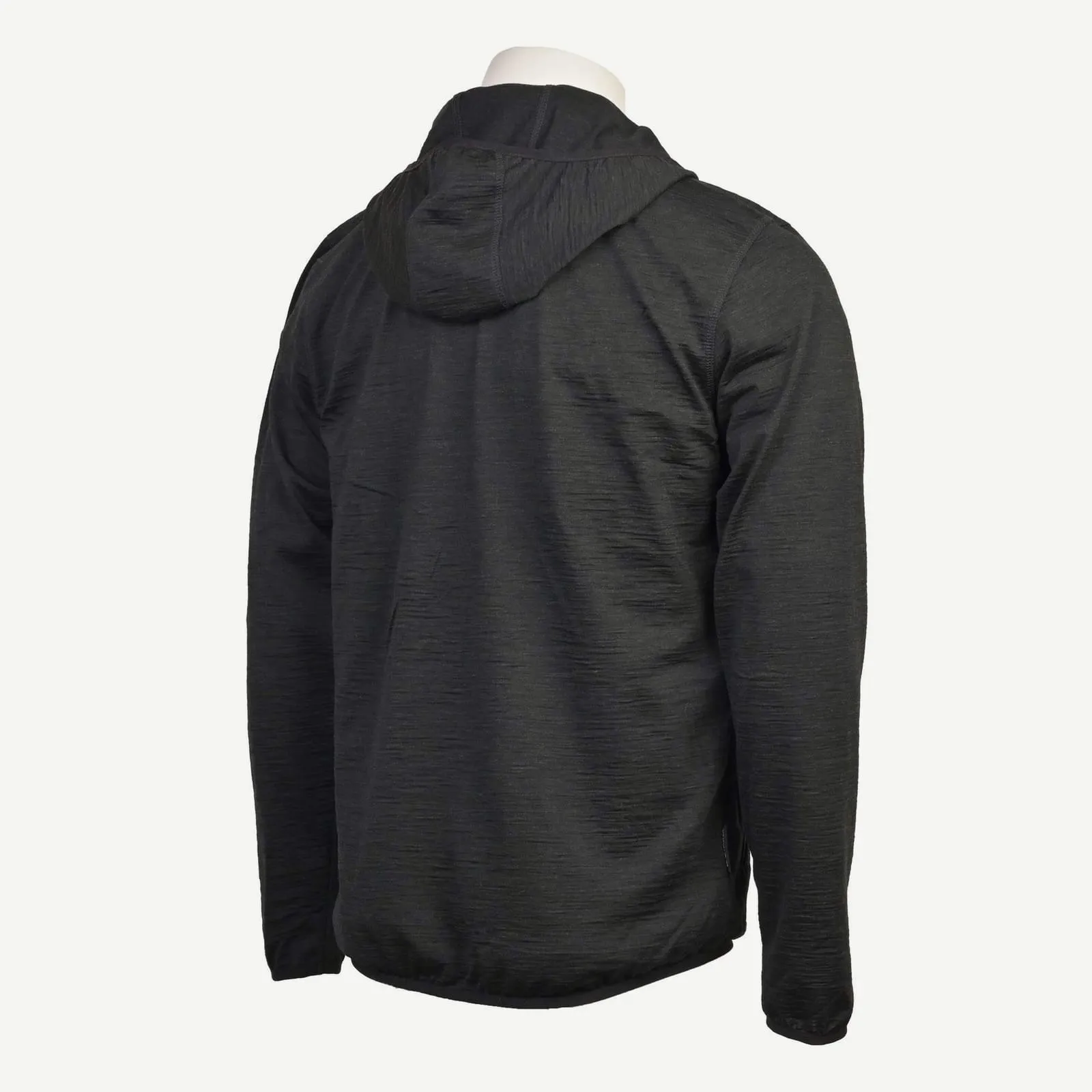 Men’s Full-Zip Merino Hoodie 190 — Black (3)