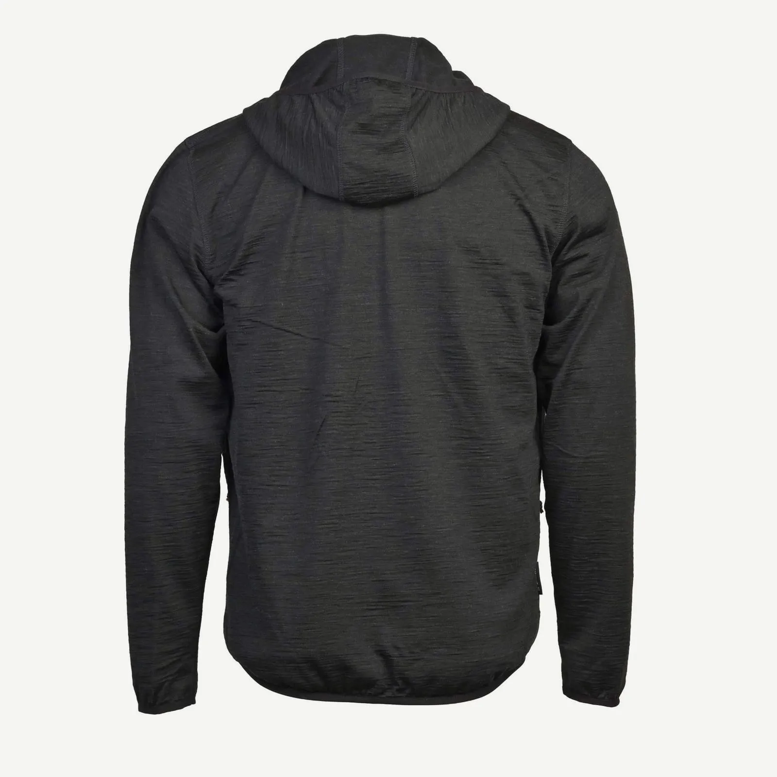 Men’s Full-Zip Merino Hoodie 190 — Black (4)
