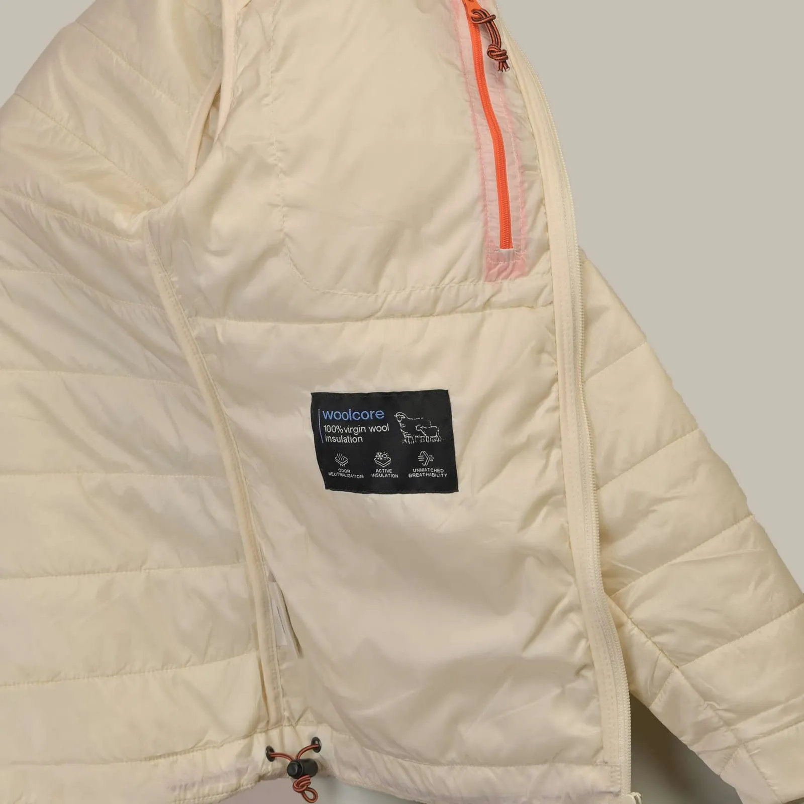 Women’s Ultralight Hooded Jacket — Light cream (6)