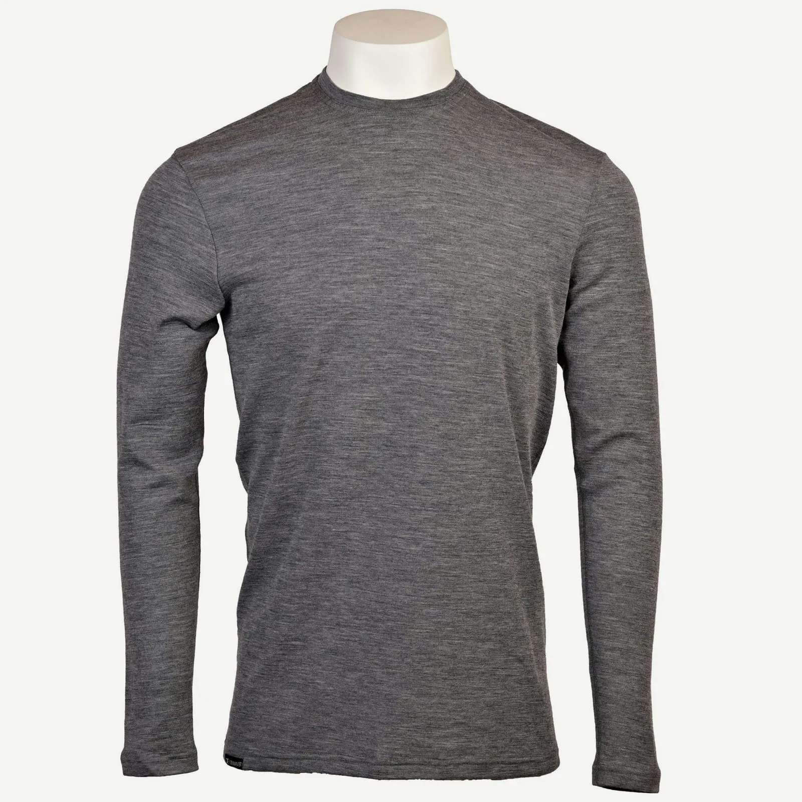 Men’s Long-Sleeve Merino Baselayer 220 — Dark grey (1)