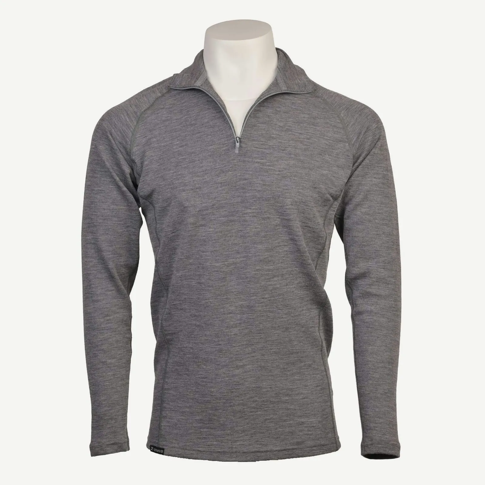 Men’s Merino Half-Zip BaseLayer 220 — Dark grey (2)