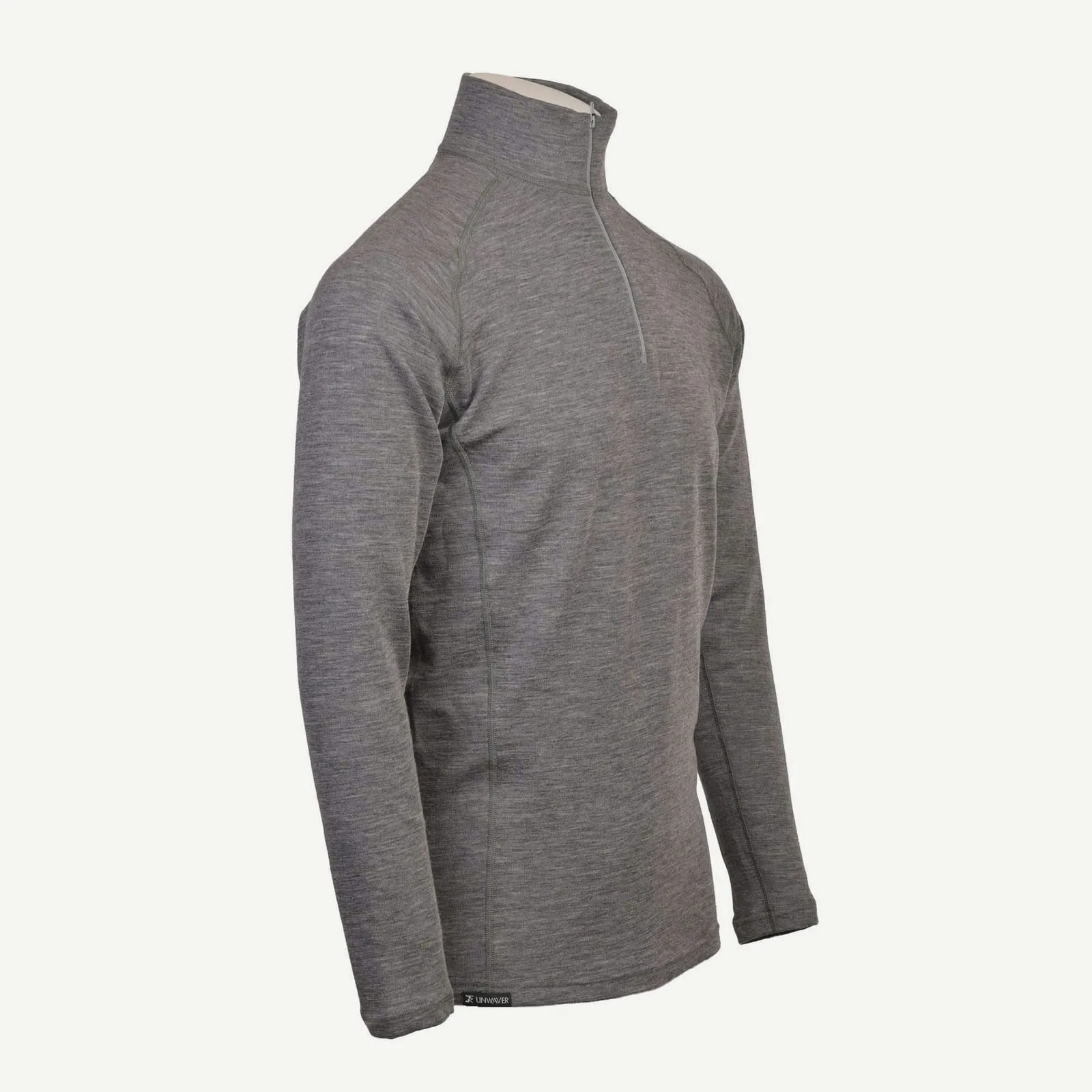 Men’s Merino Half-Zip BaseLayer 220 — Dark grey (3)